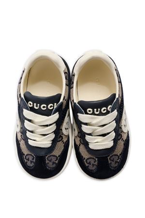 sneakers in tessuto blu GUCCI KIDS | 812673AAE2T4056